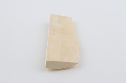 White mammoth ivory piece