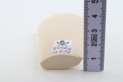 White mammoth ivory segment