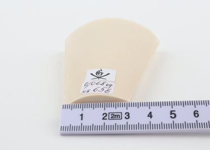 White mammoth ivory segment