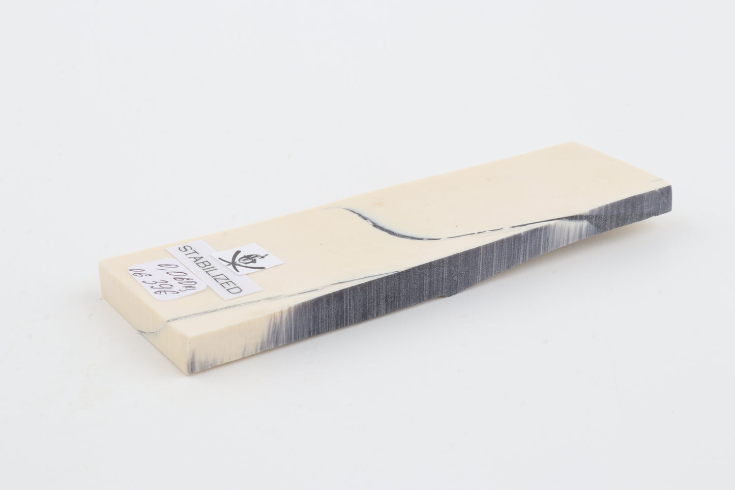 Stabilized mammoth ivory piece