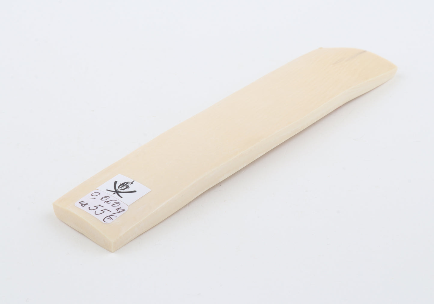 White mammoth ivory segment