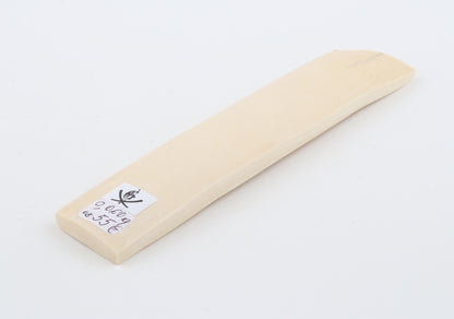 White mammoth ivory segment