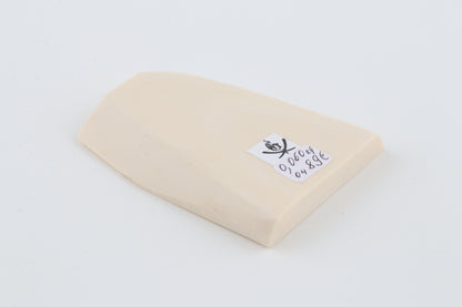 White mammoth ivory segment
