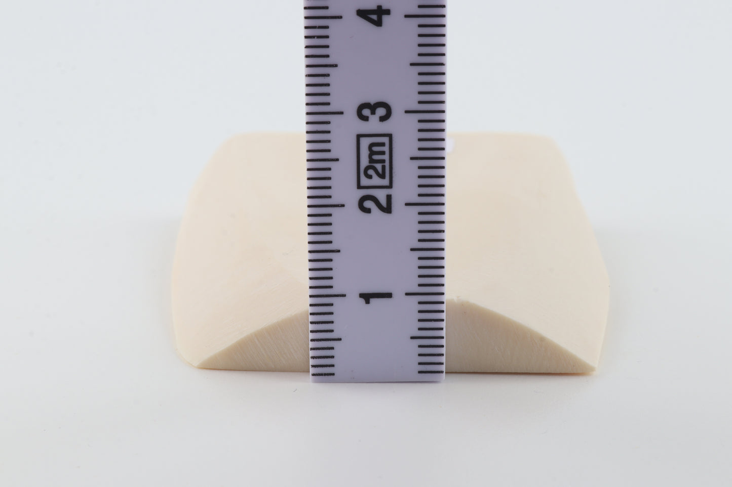White mammoth ivory segment