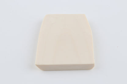 White mammoth ivory segment