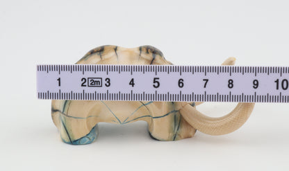Hand-carved woolly mammoth figurine