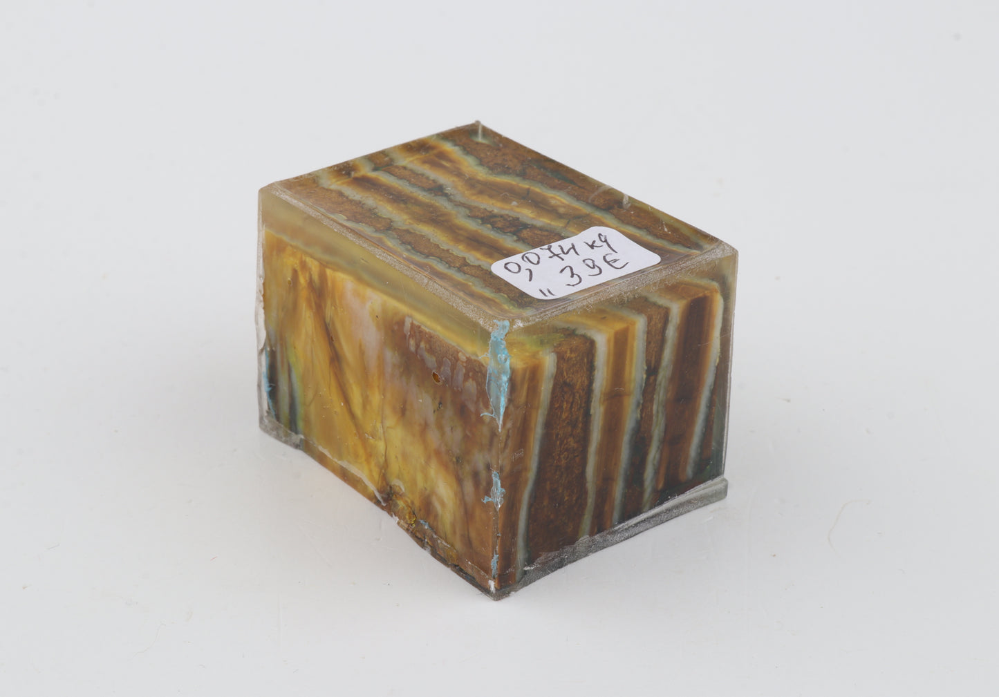 Stabilized mammoth molar piece