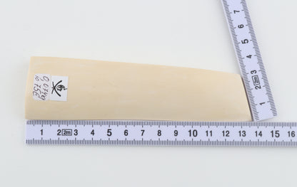 White mammoth ivory segment