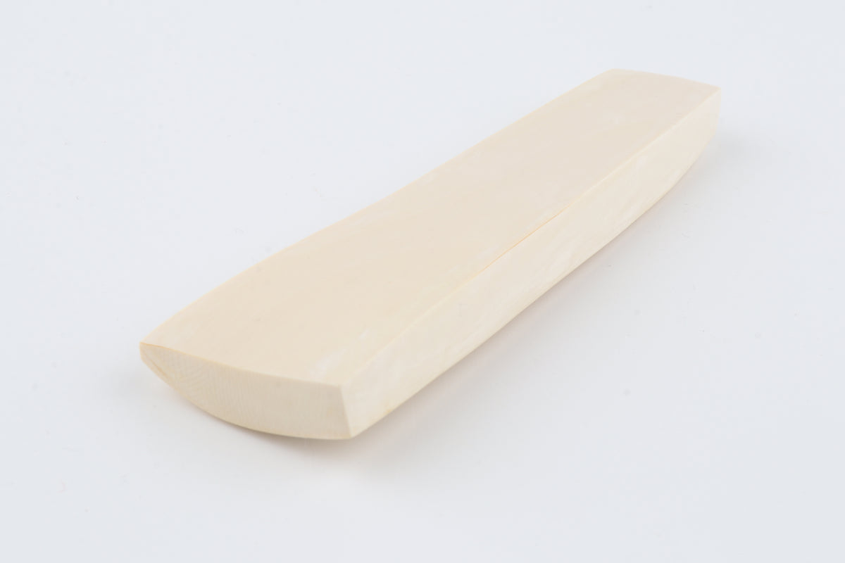 White mammoth ivory segment