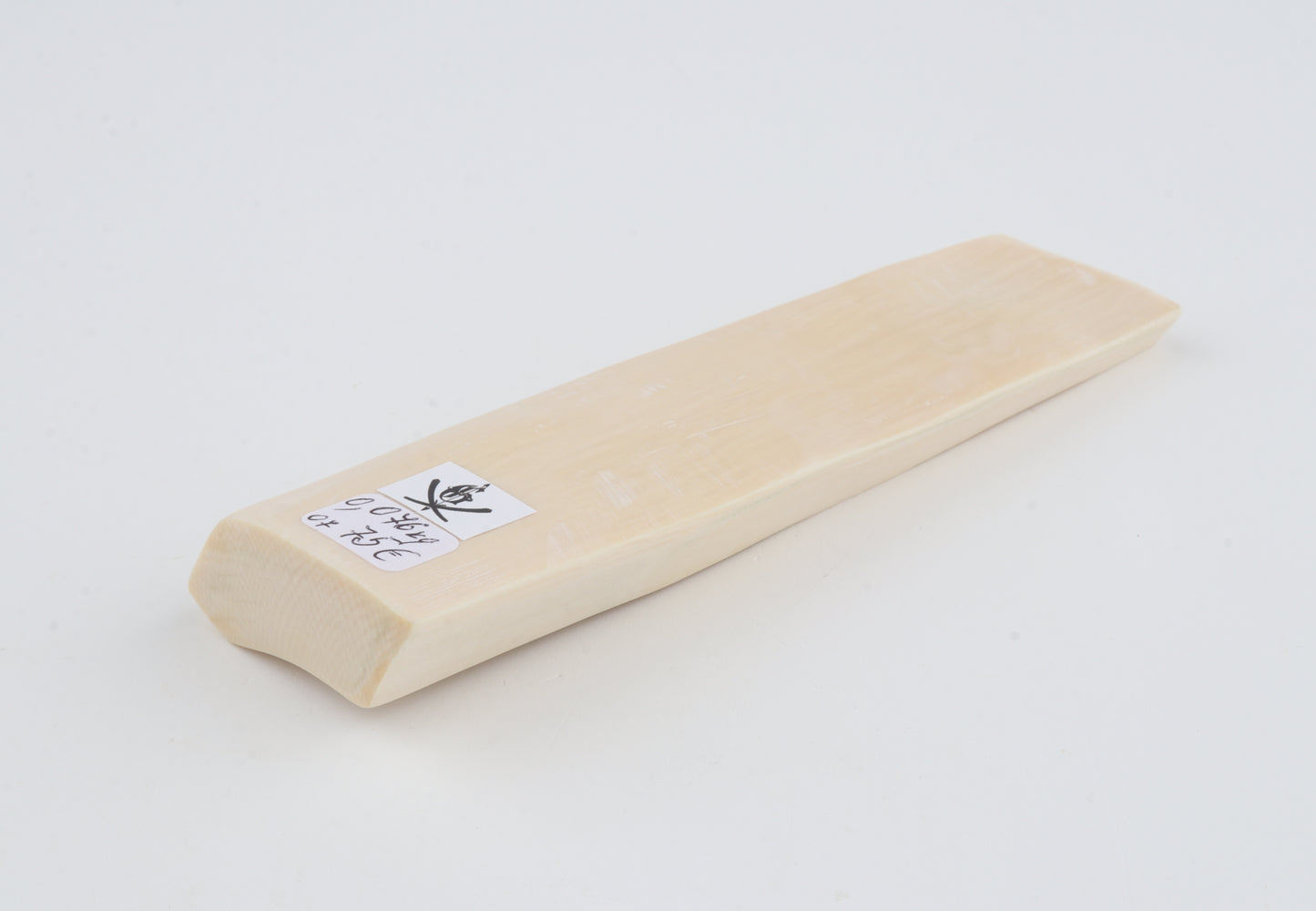 White mammoth ivory segment