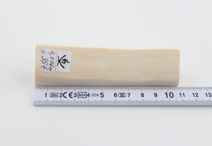 White mammoth ivory segment