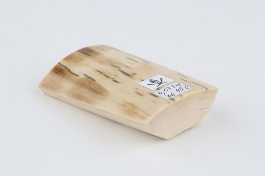 White-beige mammoth ivory piece
