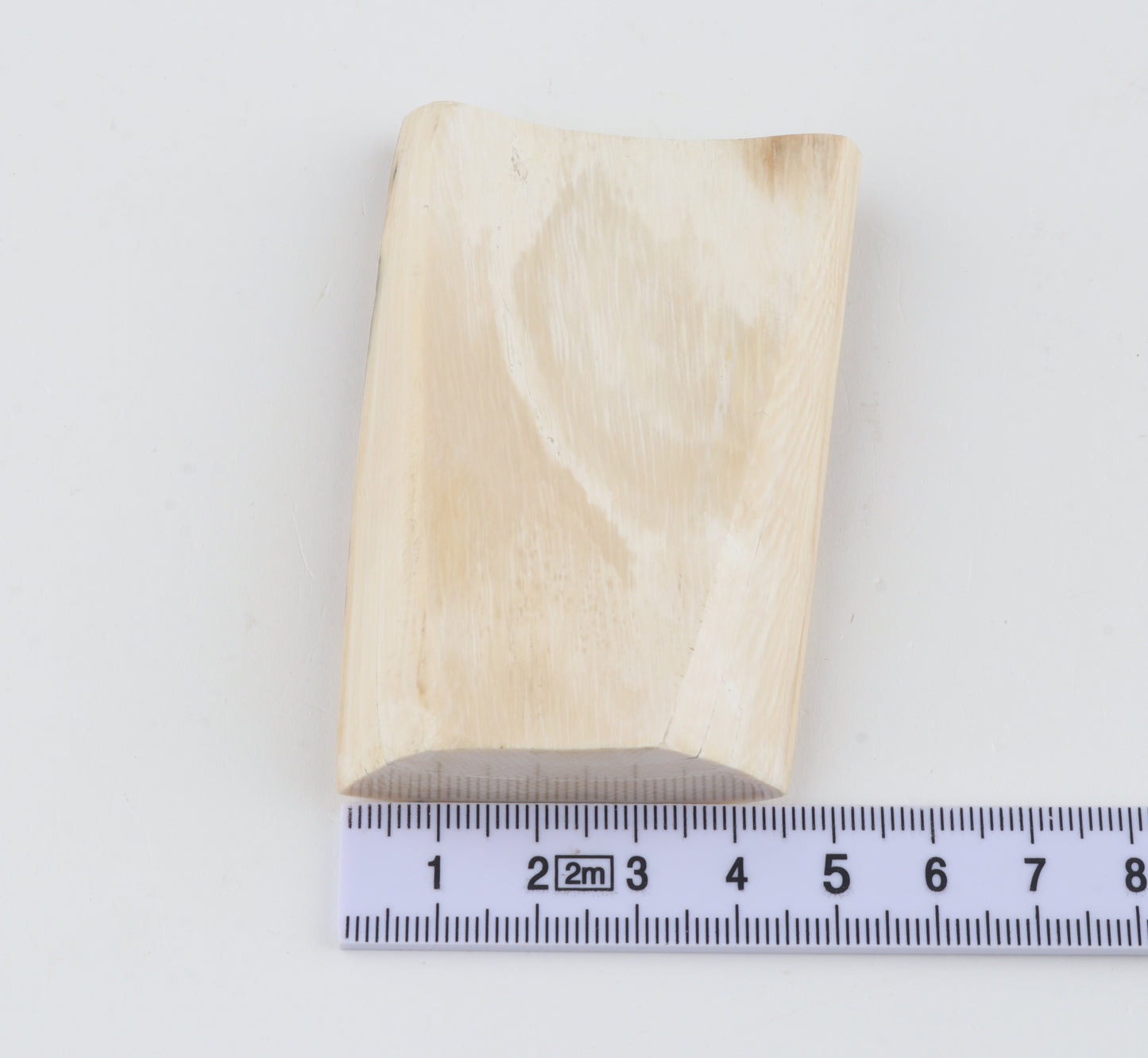 White-beige mammoth ivory piece