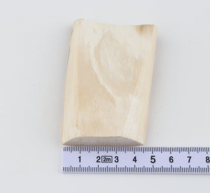 White-beige mammoth ivory piece