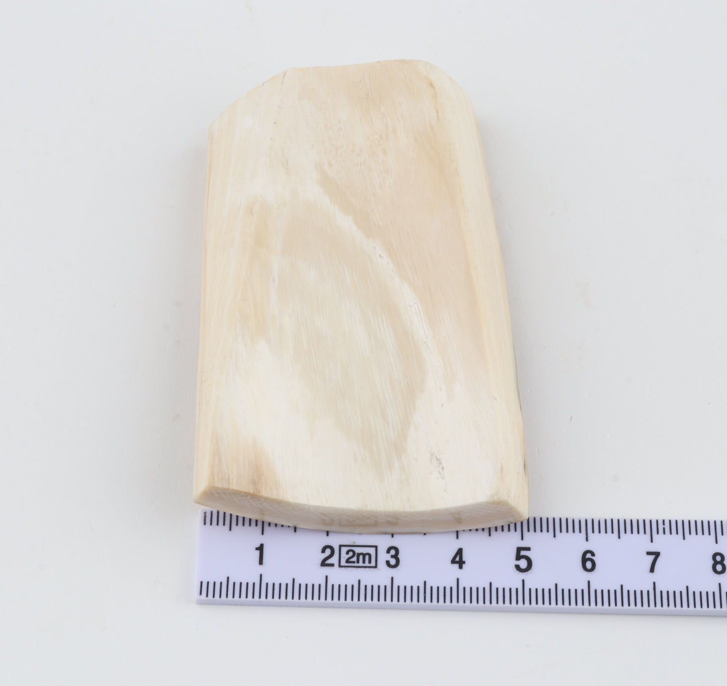 White-beige mammoth ivory piece