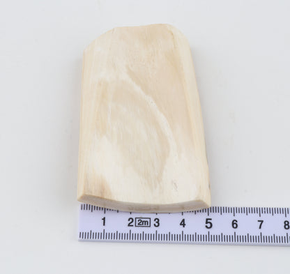 White-beige mammoth ivory piece