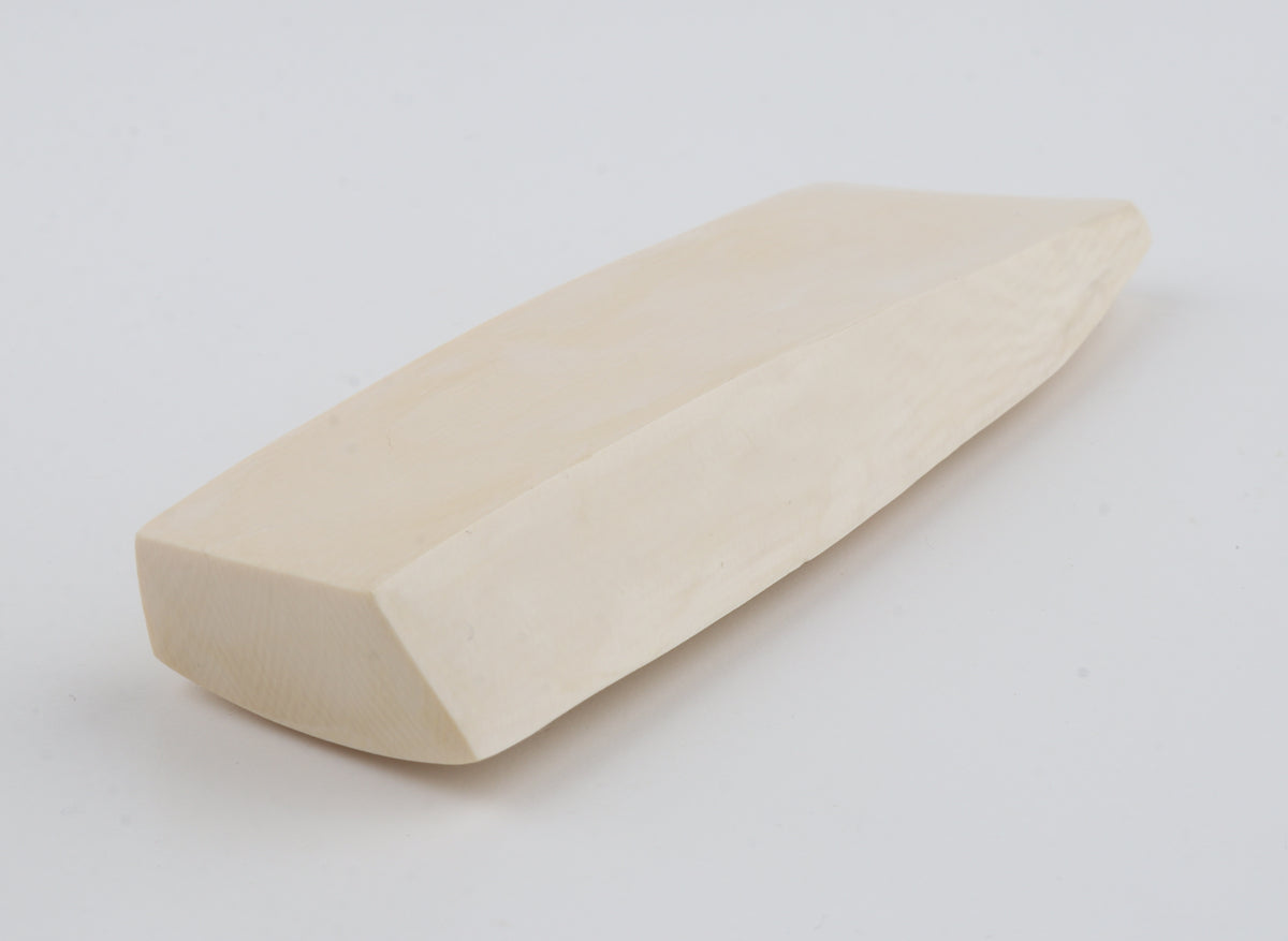 White mammoth ivory segment