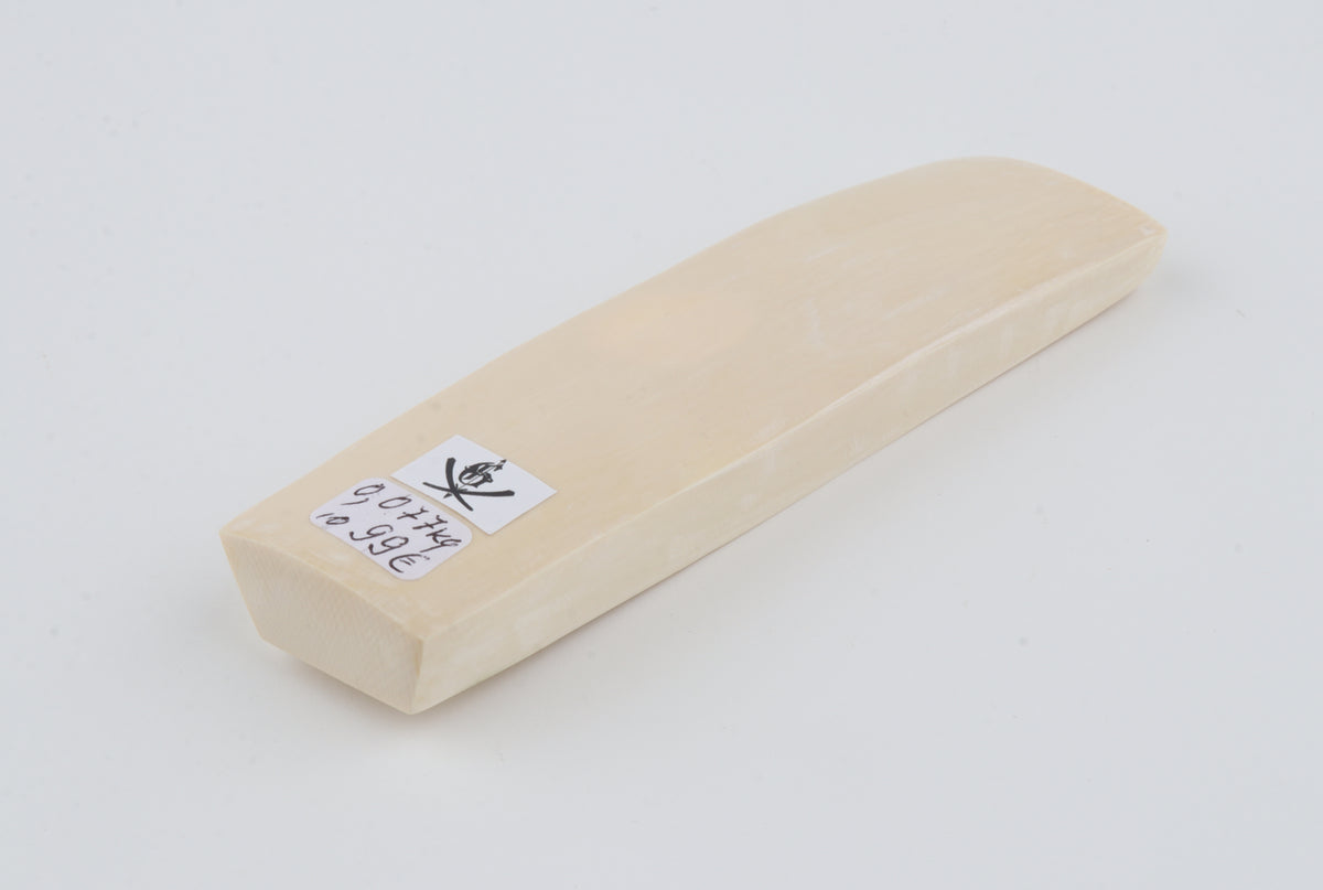 White mammoth ivory segment