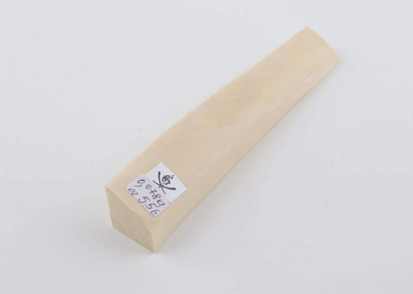 White mammoth ivory segment