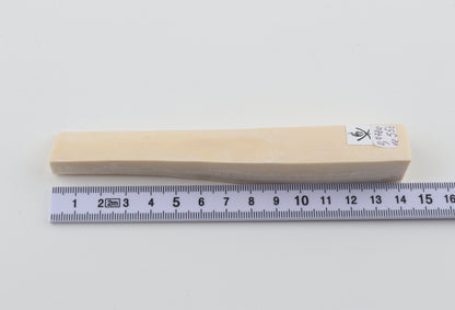 White mammoth ivory segment
