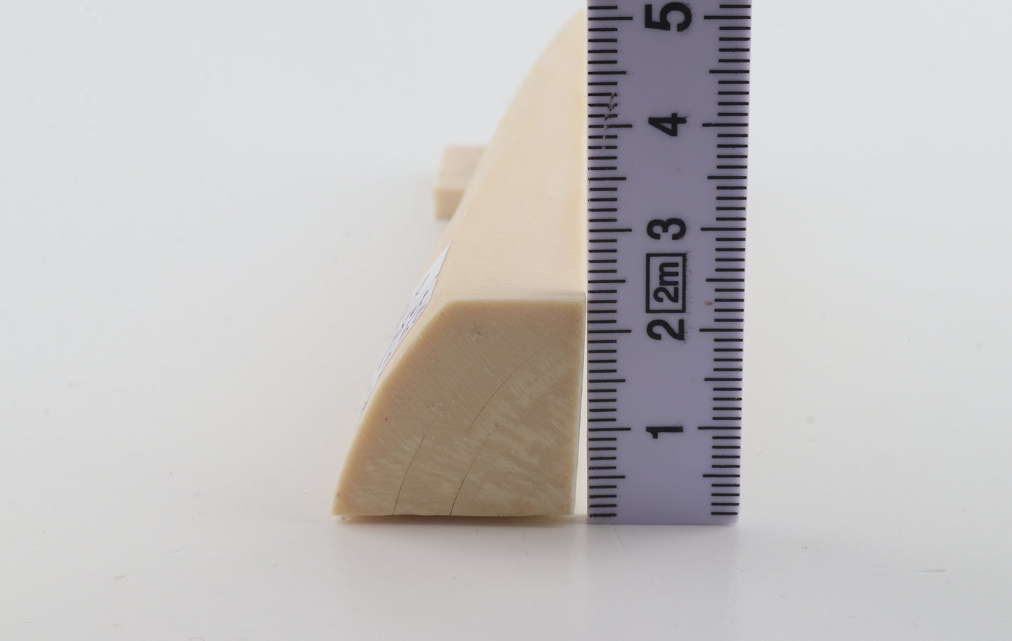 White mammoth ivory segment