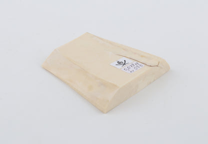 White mammoth ivory segment