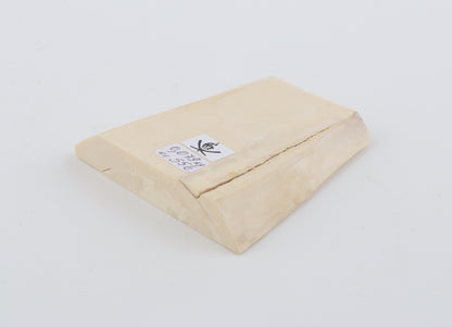 White mammoth ivory segment