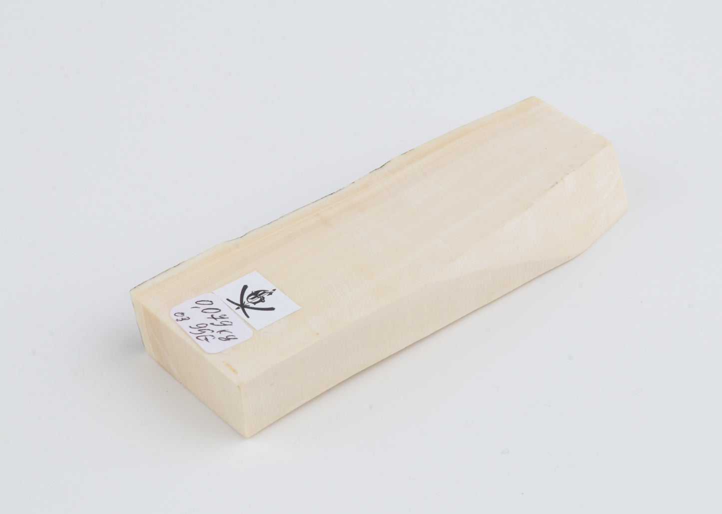 White mammoth ivory segment