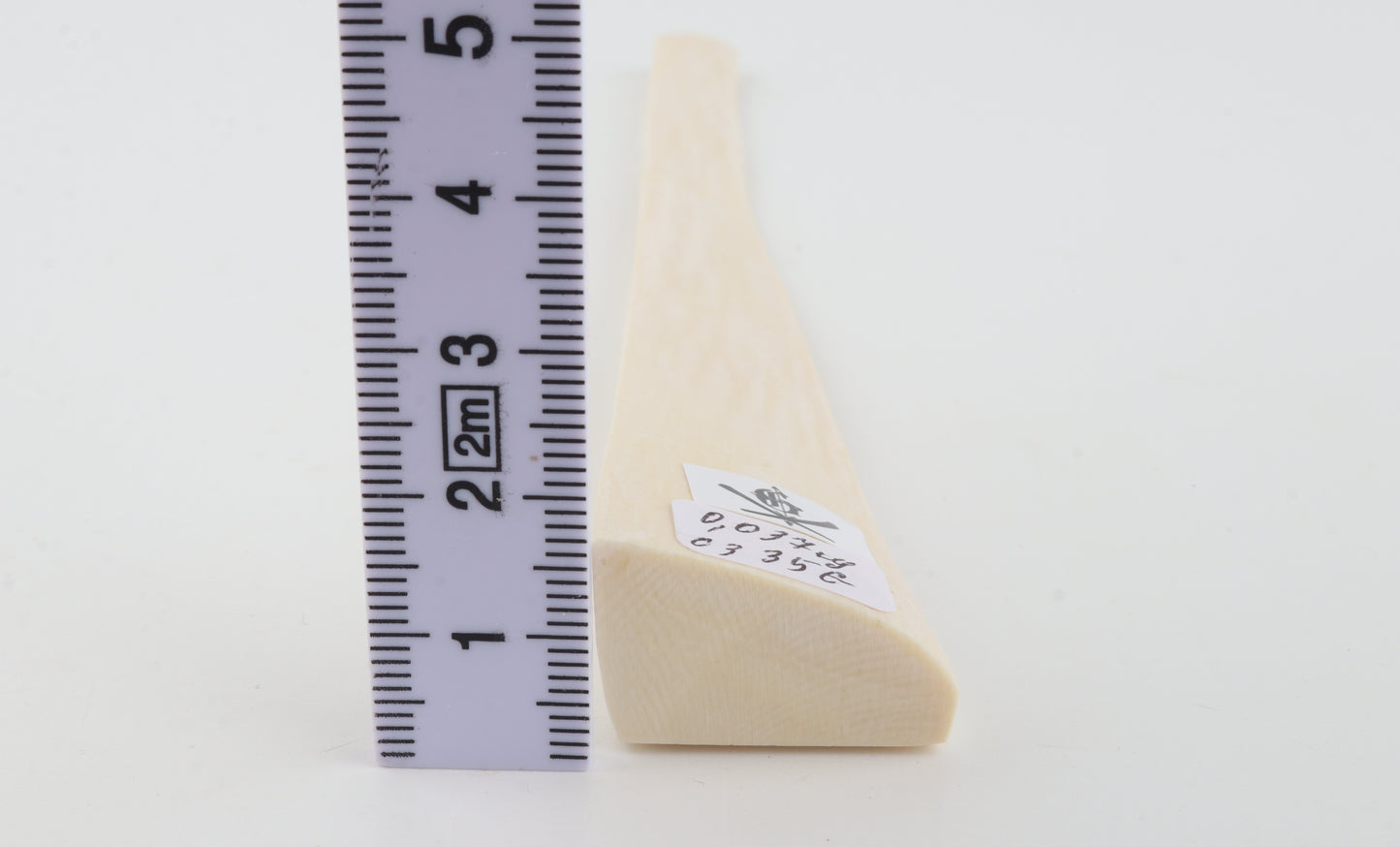 White mammoth ivory piece