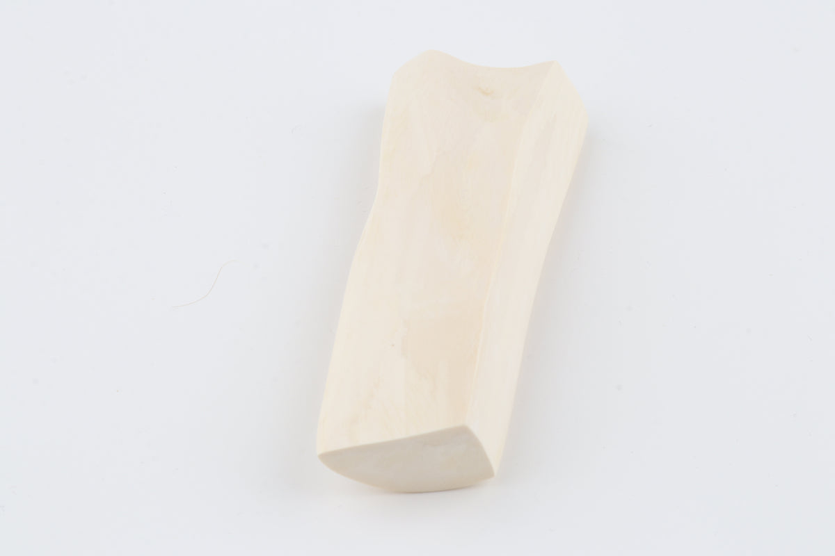 White mammoth ivory segment