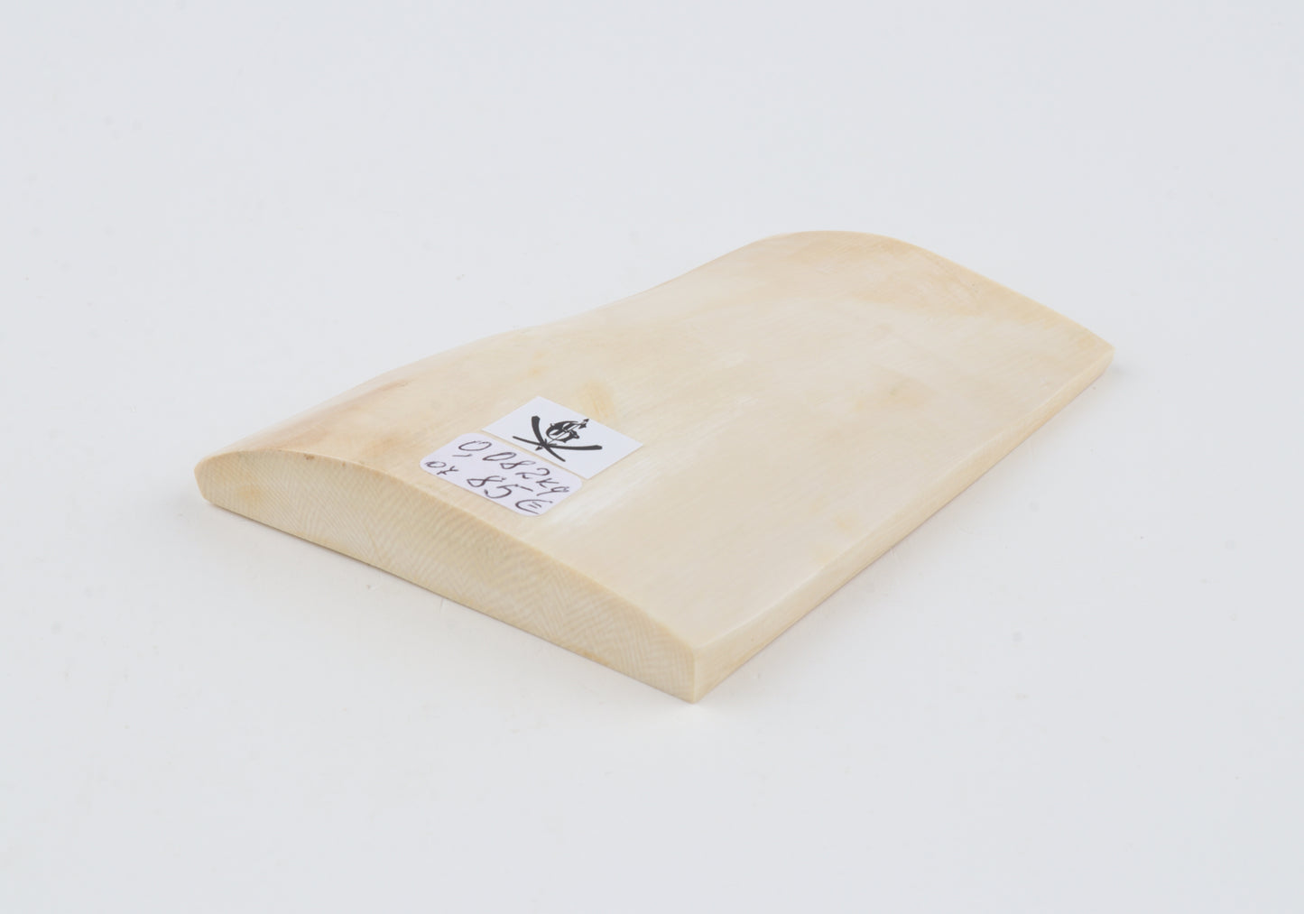 White mammoth ivory segment