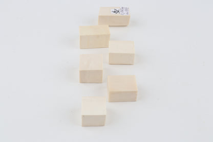 White mammoth ivory pieces