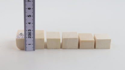 White mammoth ivory pieces