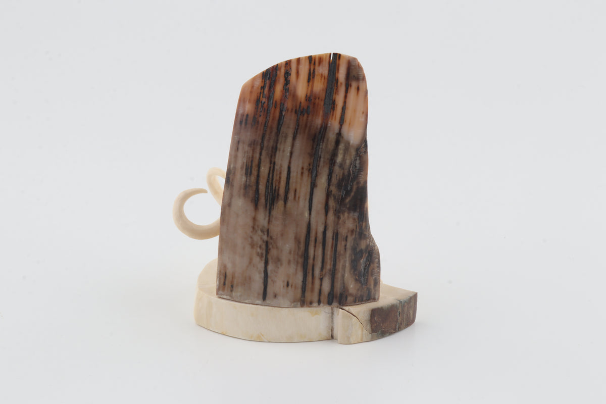 Carved woolly mammoth figurine