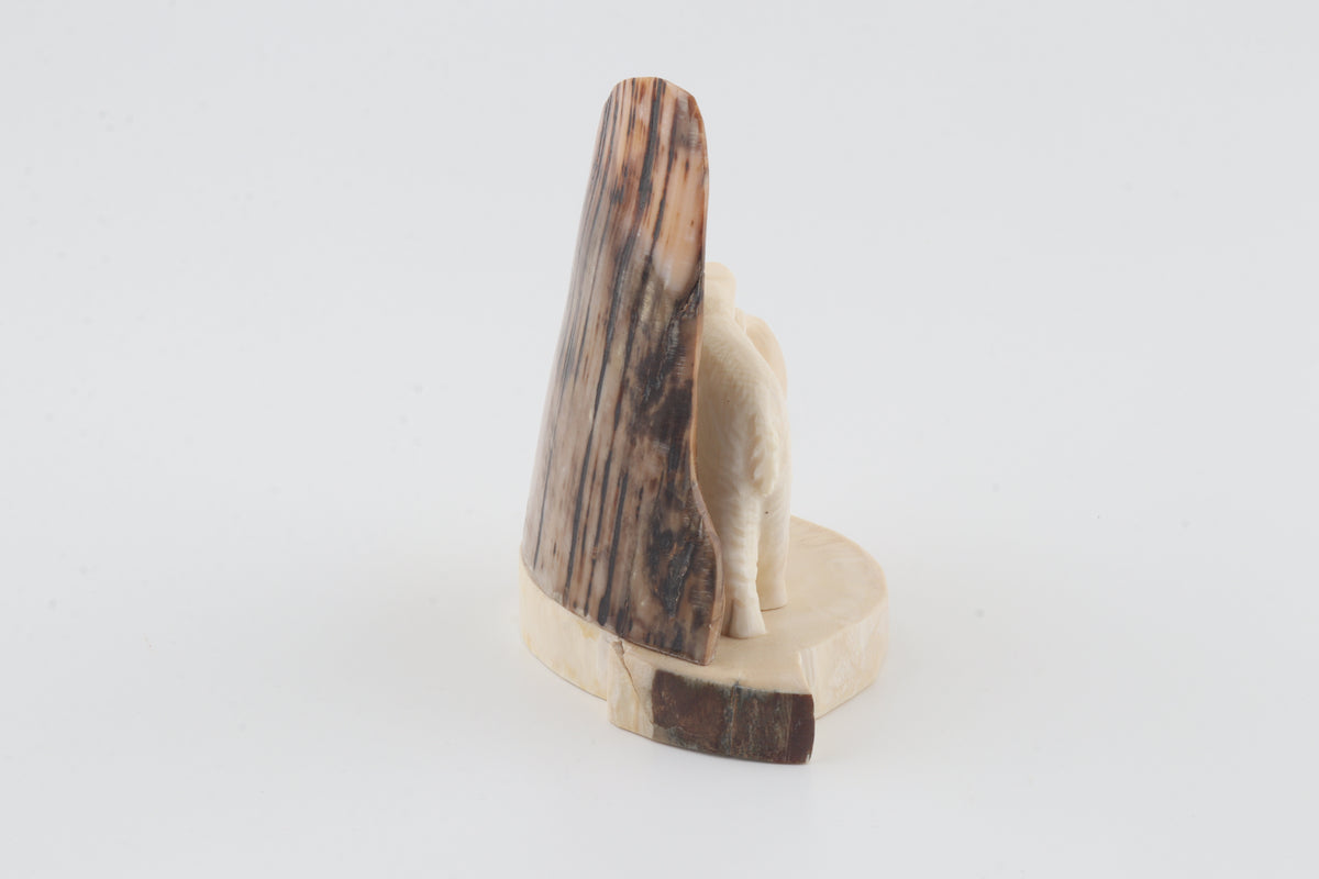 Carved woolly mammoth figurine