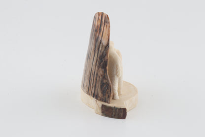 Carved woolly mammoth figurine