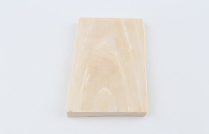White mammoth ivory segment