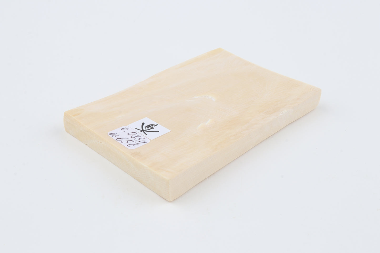 White mammoth ivory segment