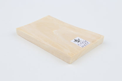 White mammoth ivory segment