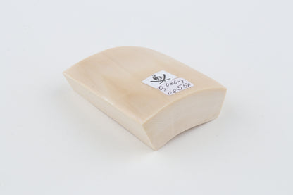 White mammoth ivory segment