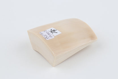White mammoth ivory segment