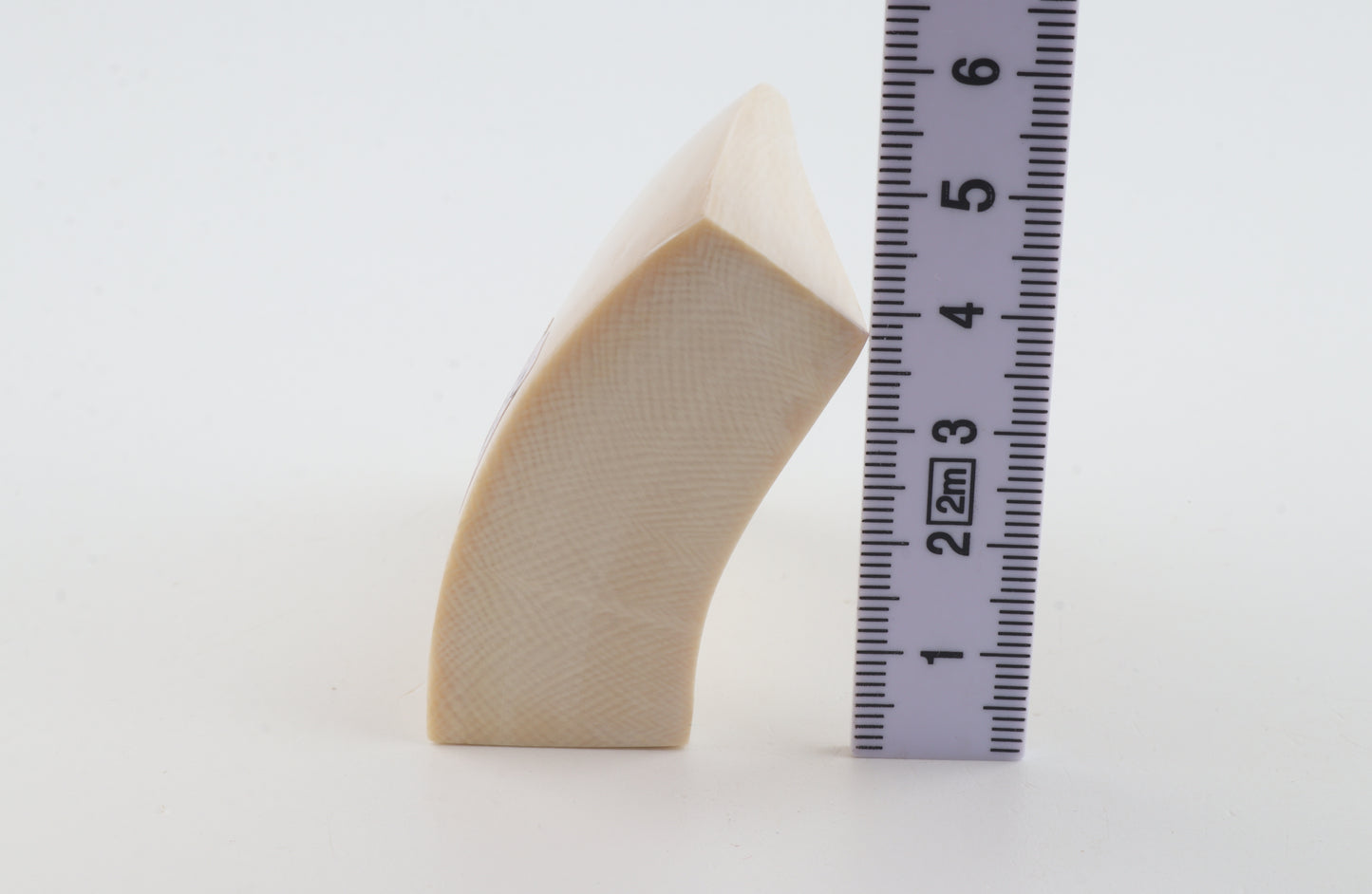 White mammoth ivory segment