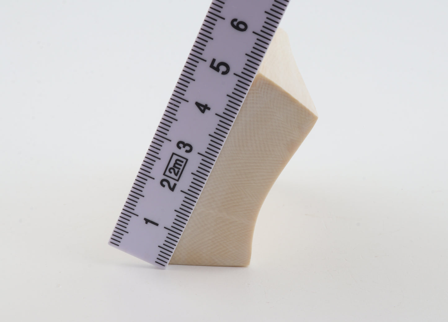 White mammoth ivory segment