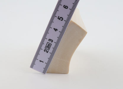 White mammoth ivory segment