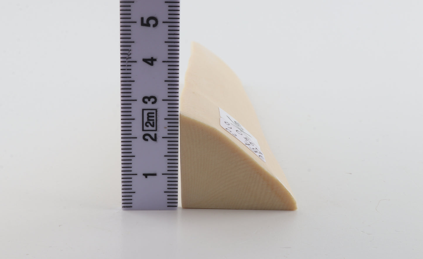 White mammoth ivory segment