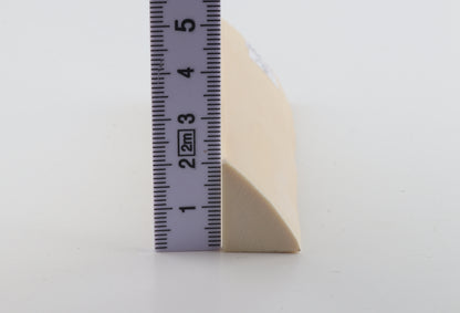 White mammoth ivory segment