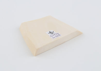 White mammoth ivory segment