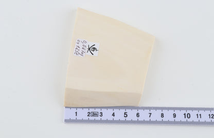 White mammoth ivory segment