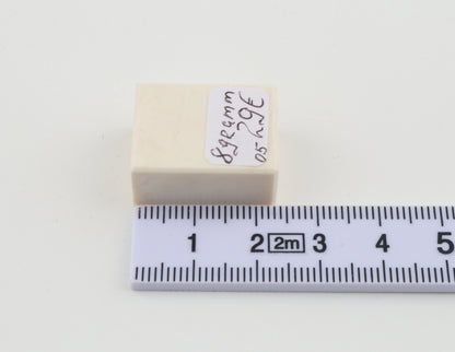 White mammoth ivory segment