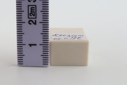 White mammoth ivory segment